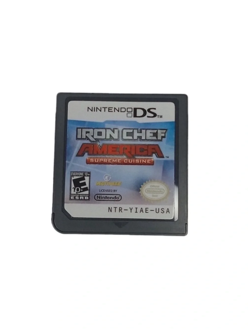 Nintendo DS Iron Chef America Game Card (Black, Blue, Red)